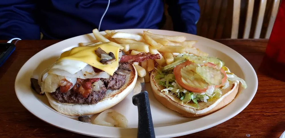 Hamburger and Fries