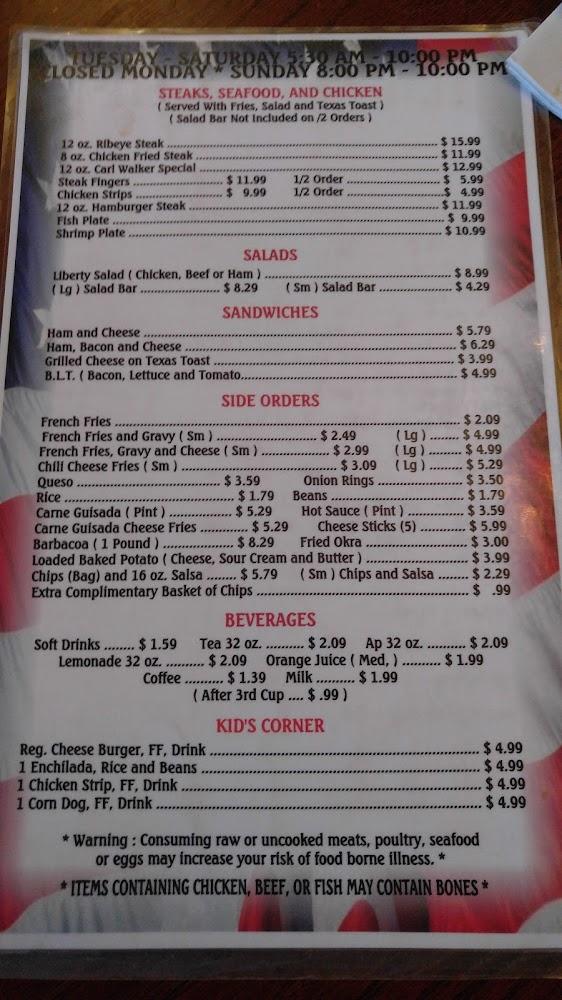 Liberty Cafe Menu image 4